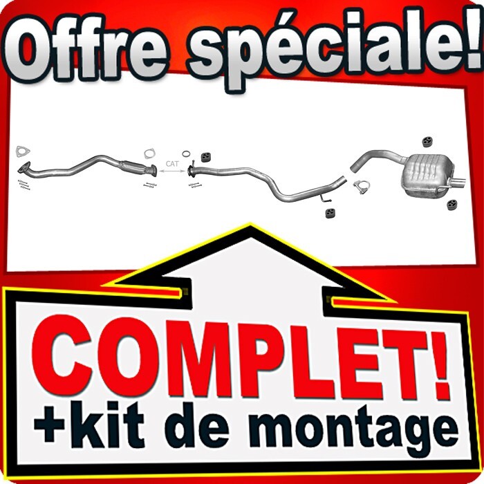 Échappement pour Alfa Romeo 147 anti-bruit pour réparer une fuite de gaz 1.9 JTD