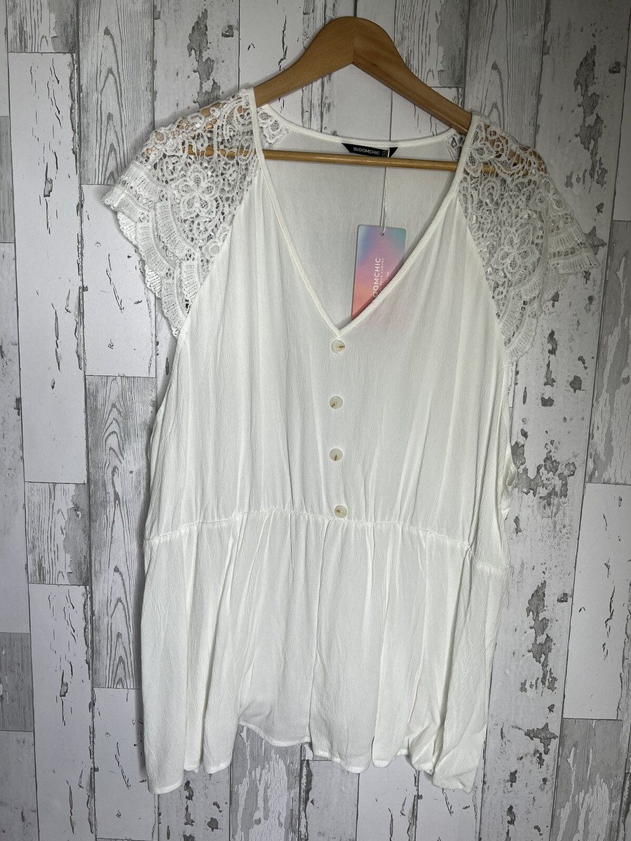 トップス YILON Bloom lace set blouse Blooming Lace Shirt - Grove Hill ATX