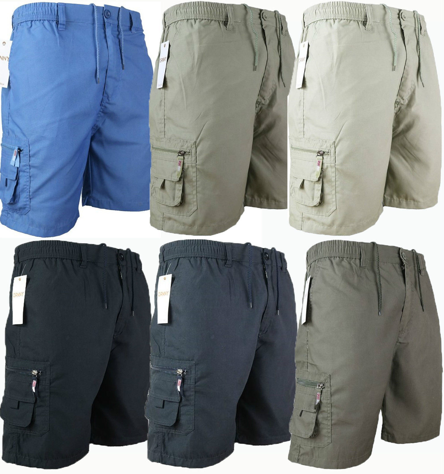 Mens Loose Cargo Shorts Drawstring Elastic Waist Summer Flat Front Shorts Wide Leg Fit Lounge Short Pants 