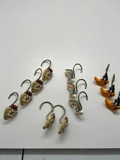 Vtg 1990s Looney Tunes Taz Daffy Duck Bugs Bunny Resin Shower Curtain Hooks (12)