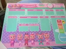 CRY Babies Magic Tears Daily Calendar - Days, Dates, Seasons, etc. New