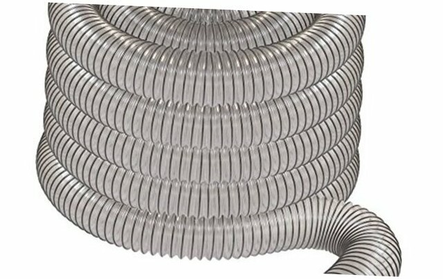 4 x 50 CLEAR PVC DUST COLLECTION HOSE BY PEACHTREE 