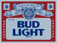 Bud Light Beer NEW Sign 18x24" USA STEEL XL Size 4 lbs