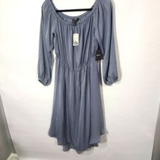 Forever 21 Women's Size Medium M Dress Long Length Dusty Blue