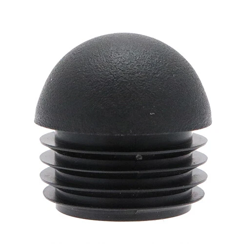 5 Pack Round Domed Insert 76.2mm Chair Feet Tube Insert Plastic Feet Ribbed