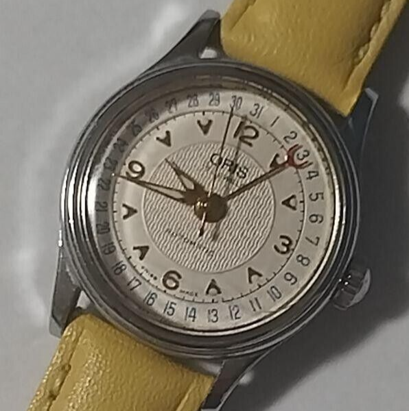 Vintage Oris Pointer Date 7405 Automatic Women's Watch From JP