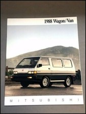 1988 Mitsubishi Wagon Van 20-page Vintage Car Sales Brochure Catalog 1988 Mitsubishi Wagon Van 20-page Vintage Car Sales Brochure Catalog
