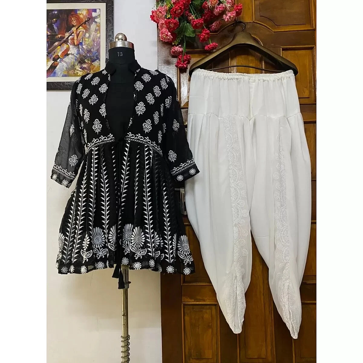 Shop Black Dhoti Pants by ATTIC SALT at House of Designers – HOUSE OF  DESIGNERS