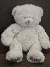 FAO Schwarz Sparkles Bear Plush Easter 12" Gold Sparkles Stuffed Animal Toy EUC