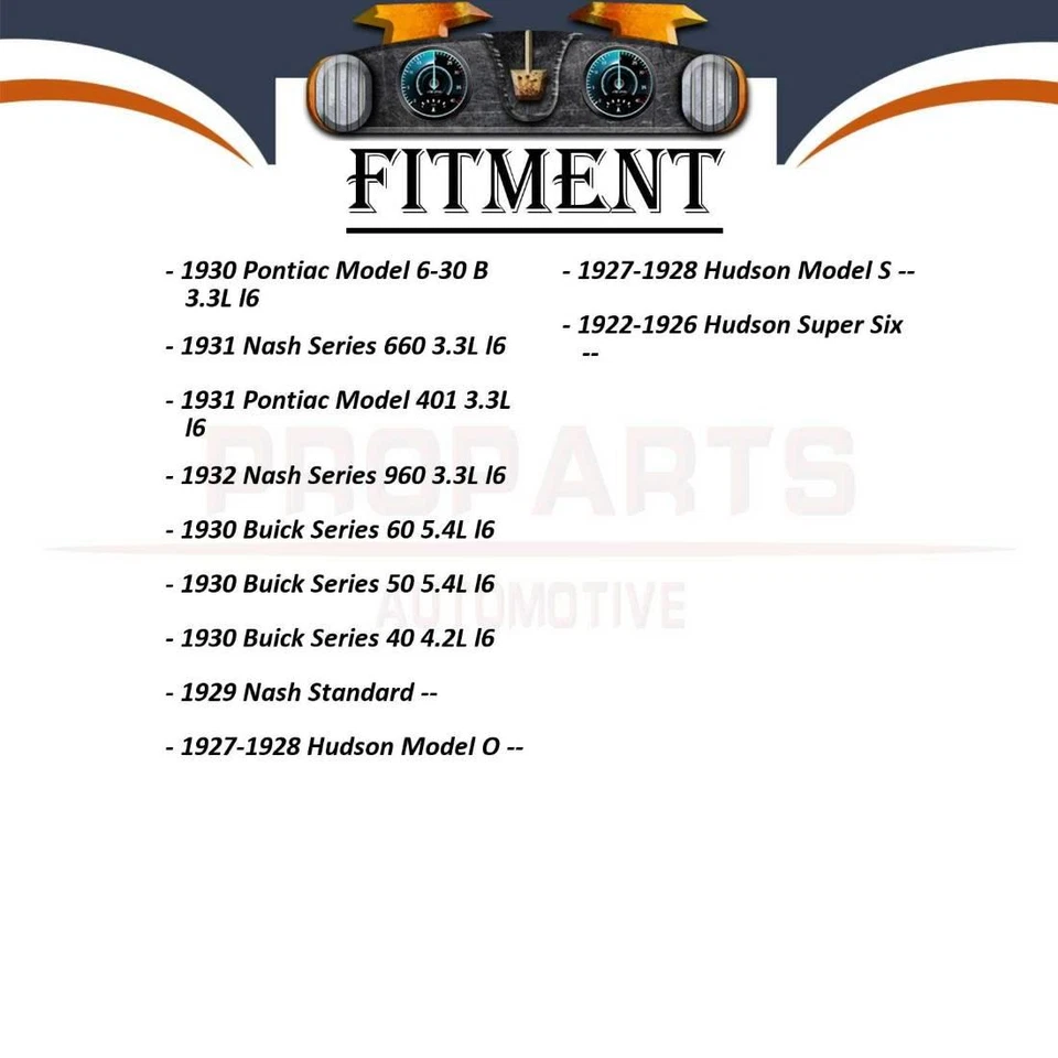 Bujías 6 piezas para Buick Series 40 1930 Hudson Super Six 1922-1926 Foto 2 de 4