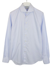 SUITSUPPLY Try On Extra Slim Fit Formal Shirt Men's 41L / 16L Pinstriped