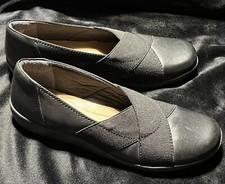 Clarks Medora Jem Stretch Cross Strap SlipOn Comfort Loafer Shoes Womens Size 8M