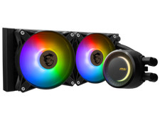 MSI MAG CoreLiquid E240 Black - AIO ARGB CPU Liquid Cooler - Rotating Cap Design