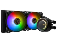 MSI MAG CoreLiquid E240 Black - AIO ARGB CPU Liquid Cooler - Rotating Cap Design