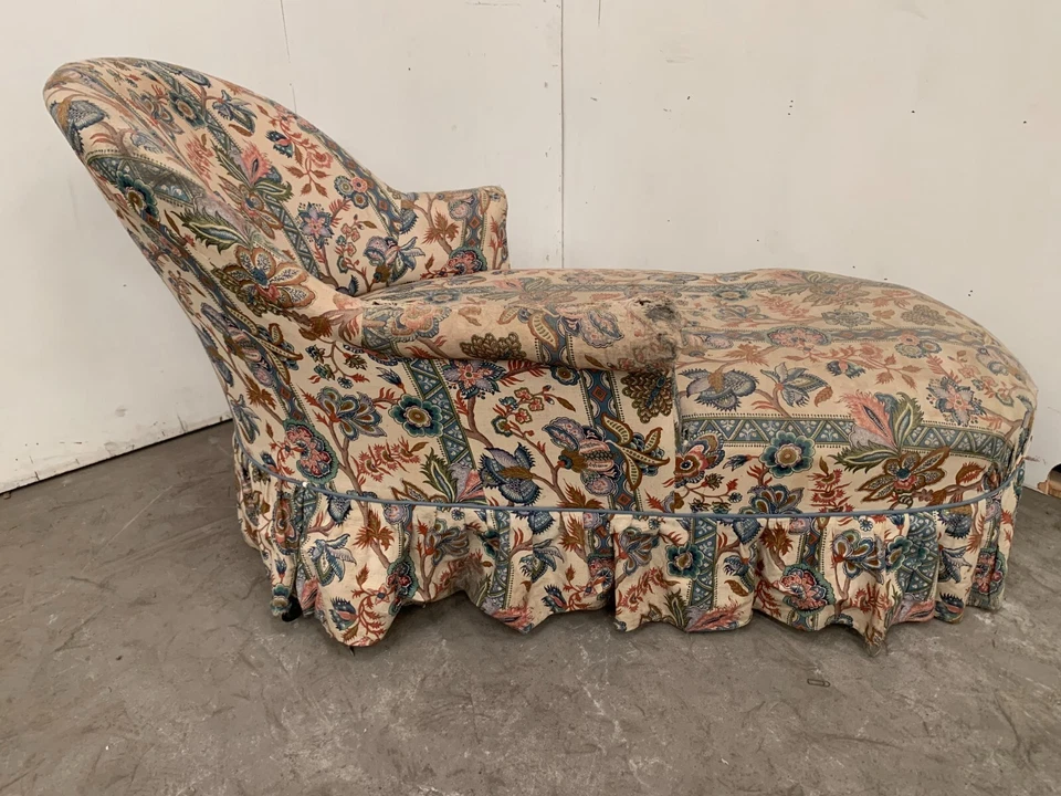 Canapé méridienne Napoléon III Lit de repos XIX siècle - Photo 4/4
