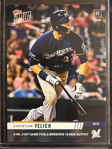 2019 Topps Now 703 Christian Yelich