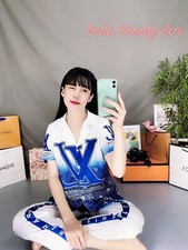  US SELLER  Size S Up To 125Lbs women SILK pajamas set/ Elastic Waistband.