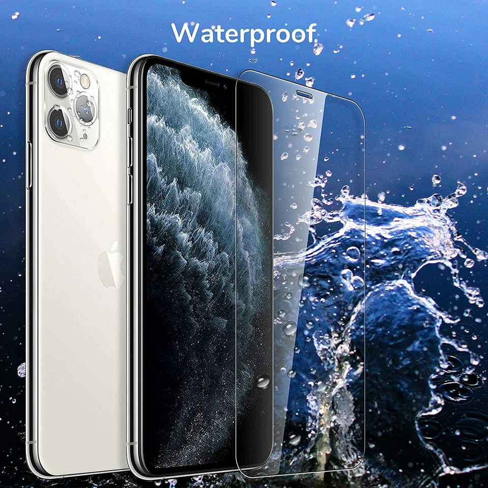 3X Protector de Pantalla de Vidrio Templado para iPhone 17 16 15 14 13 12 11 Pro Max XR 8 Foto 3 de 4