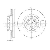 Metelli 2X Bremsscheibe Ø280Mm Vorne BelüFtet FüR Audi 80 2.0 Cabriolet 23-0330