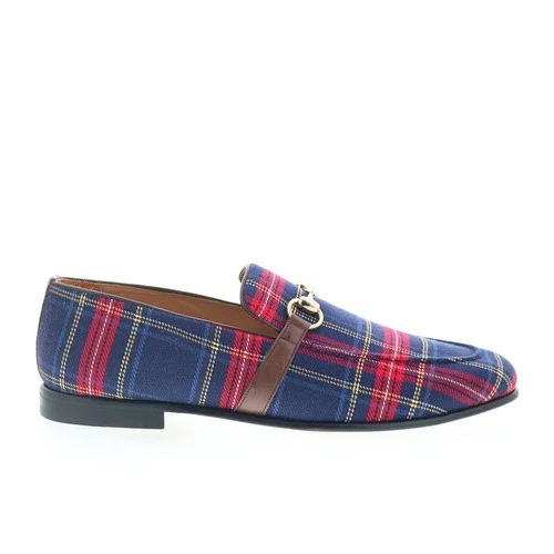 Mezlan Mez265 Mens Blue Canvas Loafers & Slip Ons Casual Shoes 9