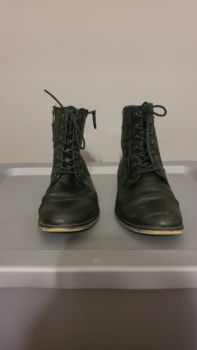 Kenneth Cole Reaction Leather Upper Black Boots for Men for  display picture 1