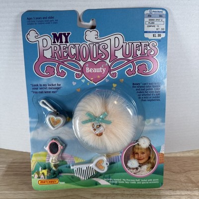 RARE Vintage Matchbox My Precious Puffs Beauty  Rosey  1987 Locket Scented