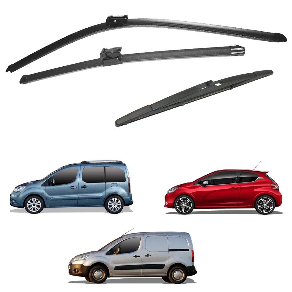 Peugeot Partner Tepee 2008 - 2018 Front and Rear Windscreen Wiper Blades - Image 3 of 4