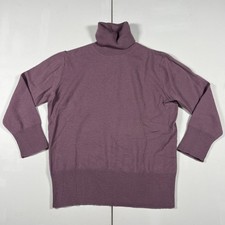 Banana Republic Extra Fine Merino Wool Turtleneck Sweater Italian Womens M