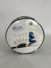 GE StayBright 500 LED Microbright Christmas Lights Warm White/Green Wire