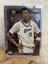 2025-26 Topps Chrome Ace Bailey RC Rookie Trading Card Basketball NBA