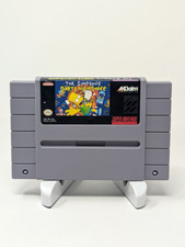 The Simpsons Barts Nightmare Super Nintendo SNES 1992 Authentic Tested + Manual