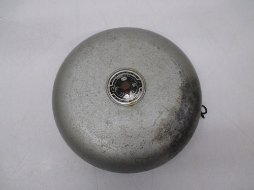 Vtg Alarm Device Mfg Ademco Model AD 10 School Bell Alarm Metal 10" As Is