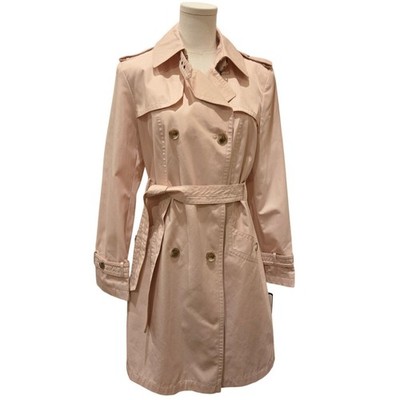 VTG Gallery Trench Coat Water Repellent Rain Jacket Lined Knee Length Medium NWT