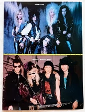 ROXX GANG & MICHAEL MONROE BAND~ORIG 1989 POSTER~VTG FULL PAGE PINUP CLIPPING