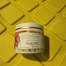 Nakery Beauty Pressed Body Oil Melt- Tropical Therapy 3.4 Oz. Sealed