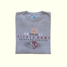 NCAA VTG Y2K OU SOONERS OKLAHOMA FOOTBALL FIESTA BOWL T SHIRT 2011 MENs SZ L
