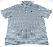 Under Armour The Playoff Polo Men  s XL Multi Blue Flag Performance Golf Shirt