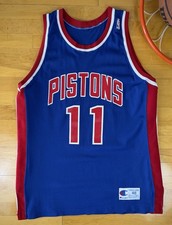 Detroit Pistons Isiah Thomas 1992-1993 Authentic Early Run Champion Jersey 48 XL