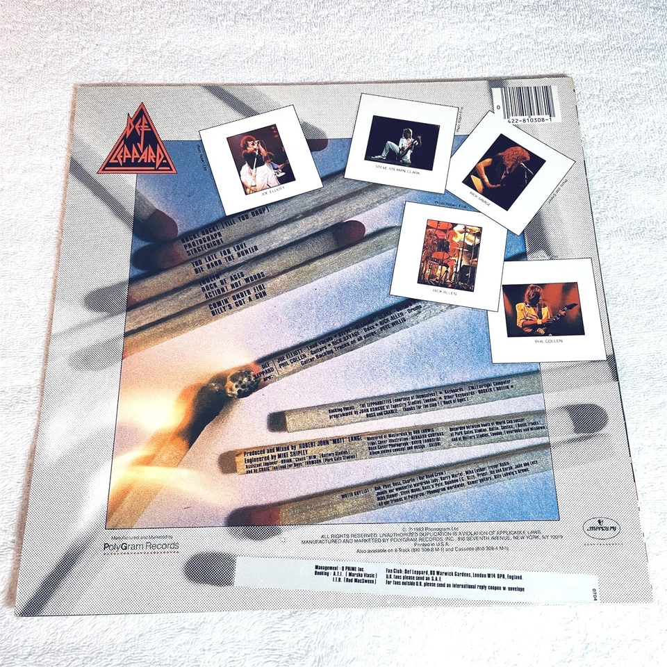 Def Leppard "Pyromania" 1983 Rock LP, Nice NM-!, Vinyl, MASTERDISK on Both Sides - Image 2 of 2