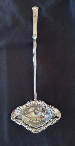 International Silver Trianon Sterling Handle 14 Inch Punch Ladle