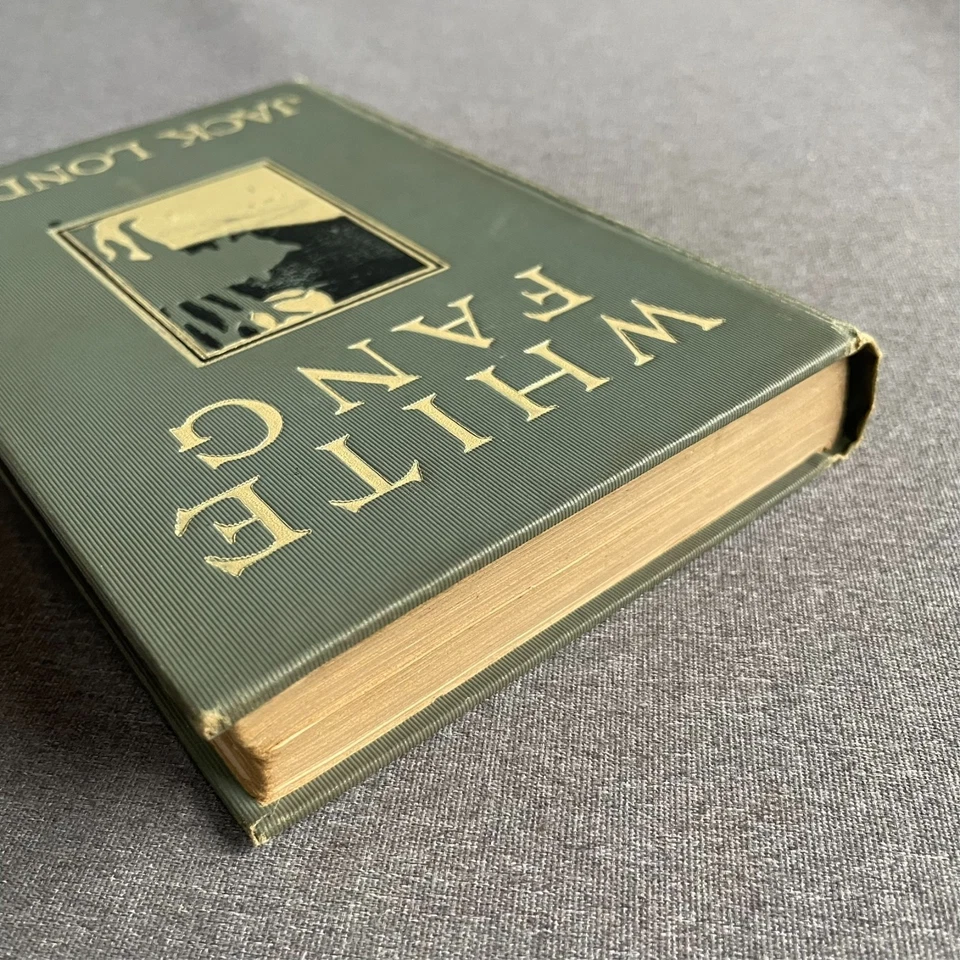 Джек Лондон / белый клык 1-е издание 1906 жесткий задний коллекционный  - Изображение 4 из 4