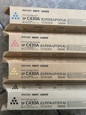  GENUINE CMYK SET of Ricoh SP C430A C430DN High Yield Toner