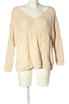 STRADIVARIUS Pull tricoté Dames Pull T EU 38 crème style décontracté - Photo 1/4