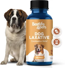 Dog Laxative Constipation Relief, Dog Stool Softener Remedy Eases Irregular Bowe