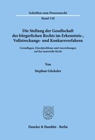 Die Stellung Der Gesellschaft Des BüRgerlichen Rechts Im Erkenntnis-,...