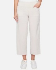 S.C.  CO. Womens Wide Leg Crop Pant, Tan, Medium