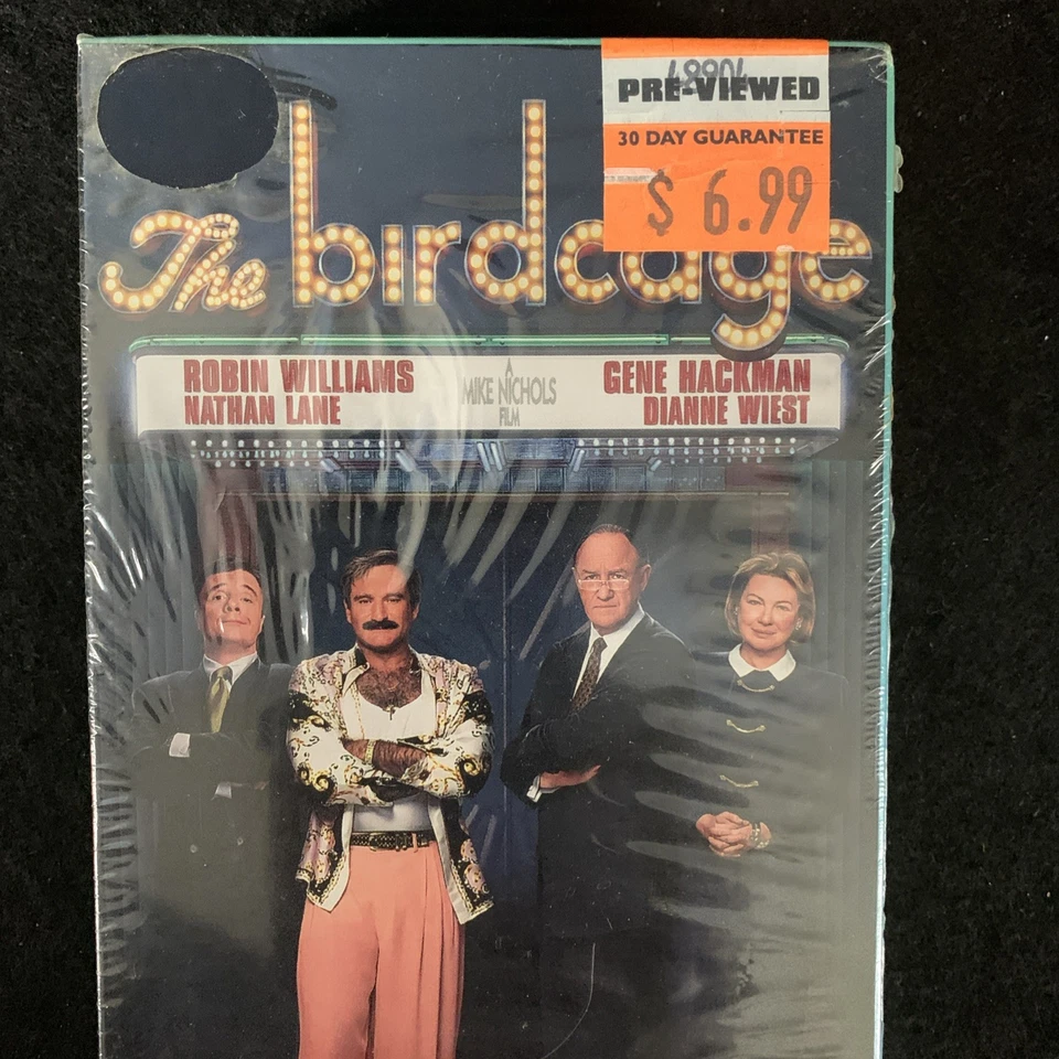 The Birdcage (VHS, 1998, Contemporary Classics) Video Cassette Tape Movie Comedy Foto 3 de 4