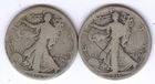 TWO - Walking Liberty Half Dollars + 1916 & 1916-D + No Reserve!