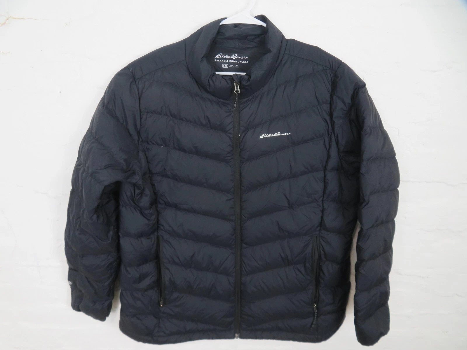 Eddie Bauer Packable Down Jacket Mens XXL Black EB650 Lightweight Puffer Pockets
Opens in a new wind