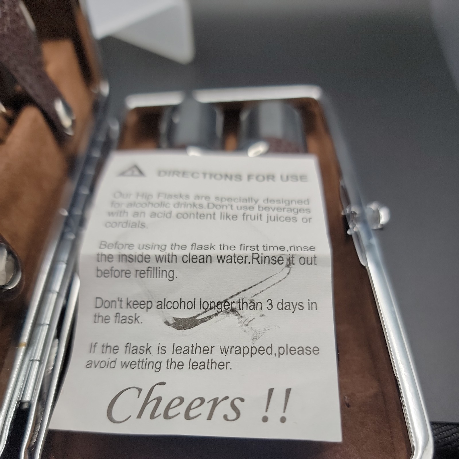 Vintage Mini Portable Travel Bartender Kit Cocktail Bar Set W/ 2-Sided Snap Case